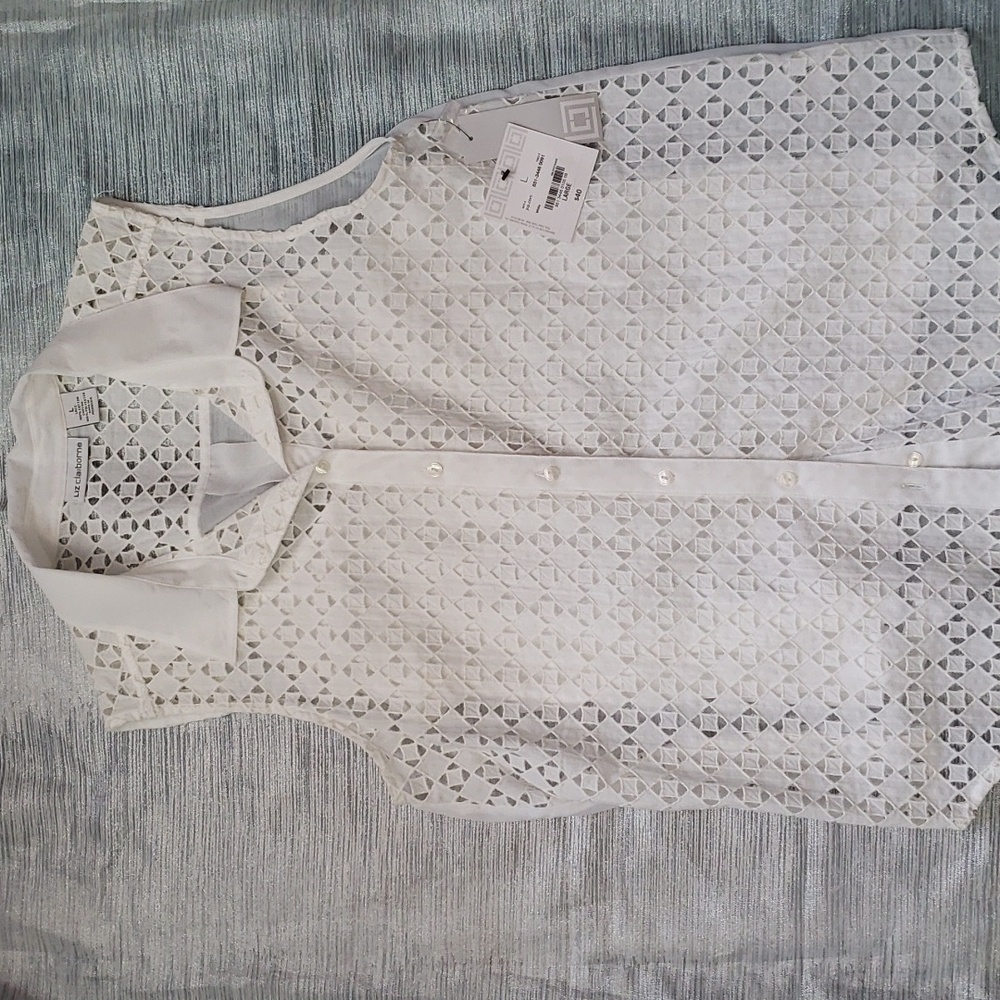 Liz Claiborne NWT 2 piece sleeveless summer top with cami
